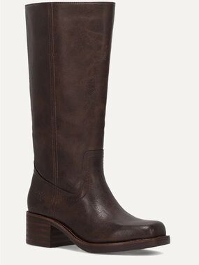 FRYE AND CO. Dark Brown Tall Heeled Riding Boot